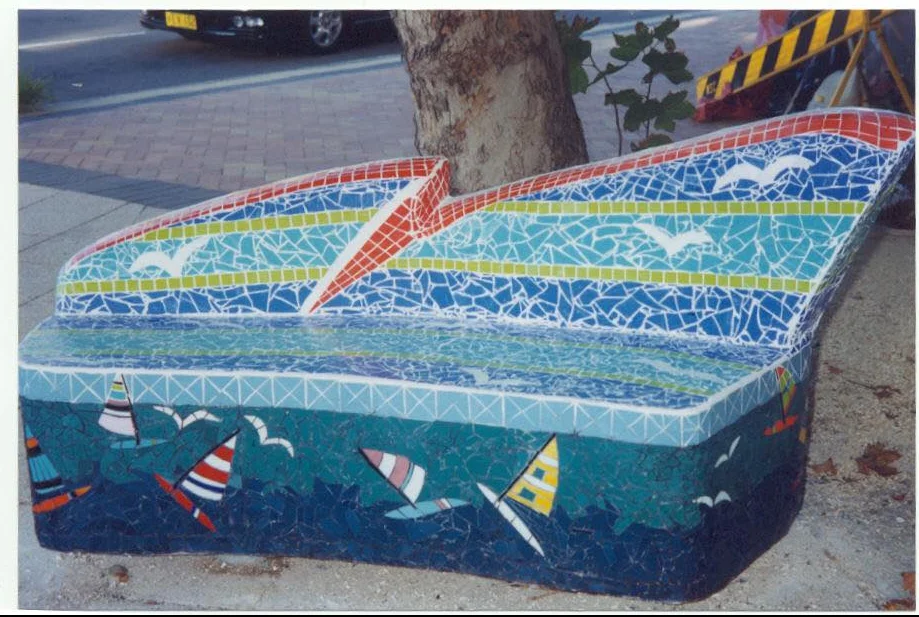Narrabeen mosaic benches 

